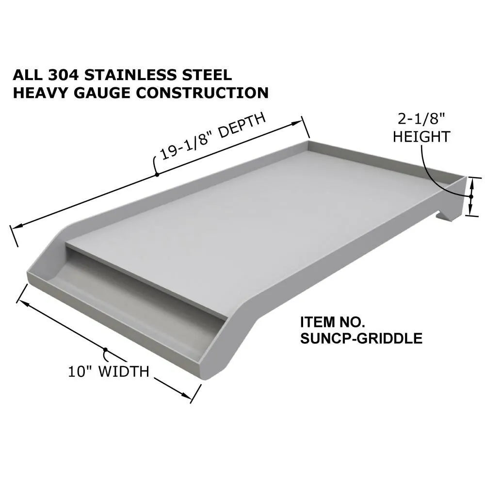 Sunstone Solid Steel Powder Coated Griddle – SUNCP-GRIDDLE