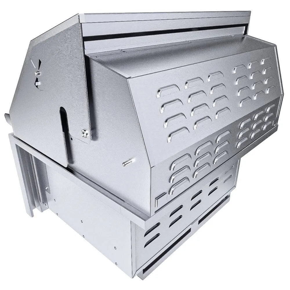 Sunstone 28″ Single Zone 304 Stainless Steel Charcoal Grill - SUNCHSZ28