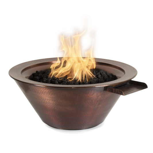 The Outdoor plus Cazo Fire & Water Bowl – Hammered Patina Copper -OPT-102-30NWCBE12V