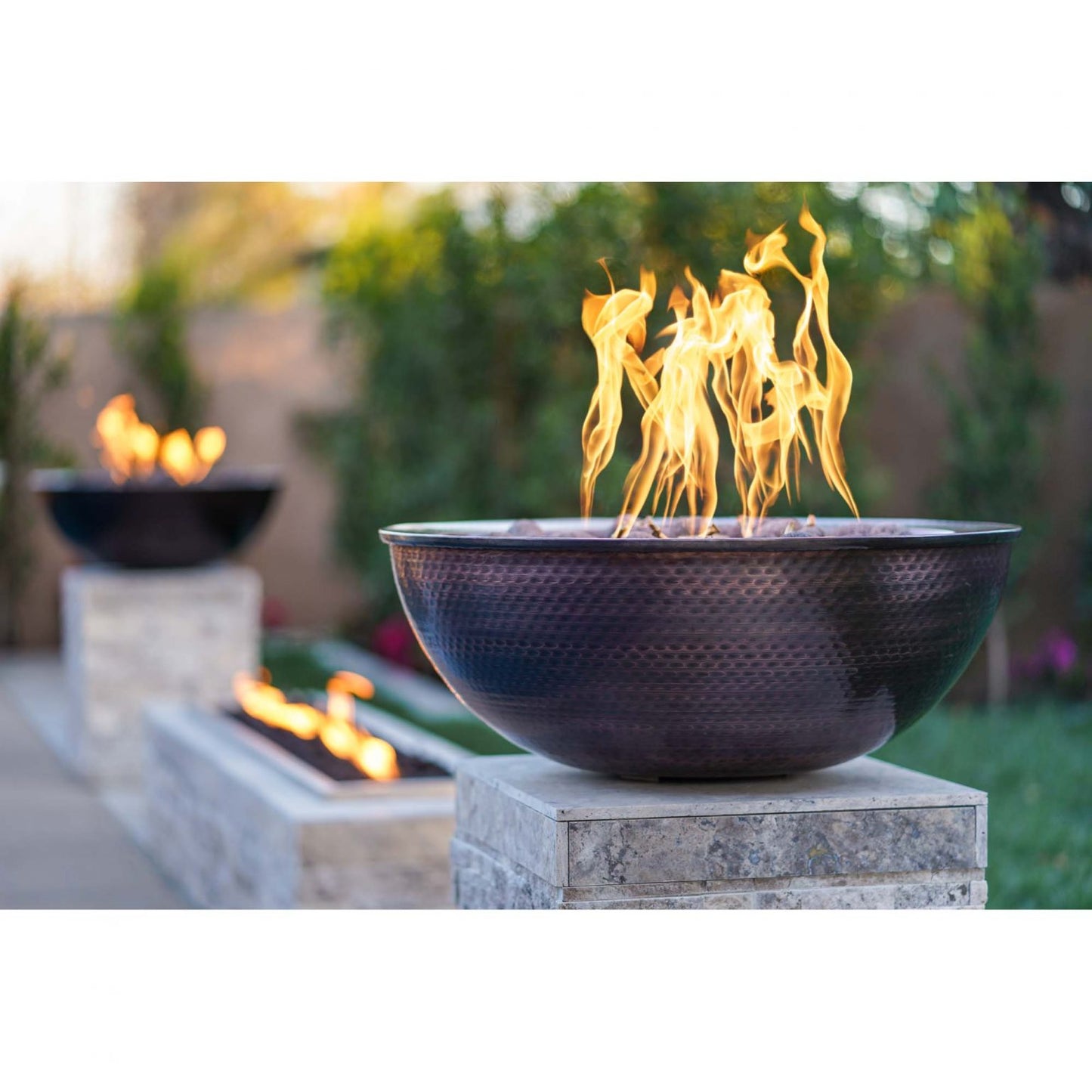 The Outdoor Plus Sedona Fire Bowl – Hammered Patina Copper - OPT-27RCPRFO-LP