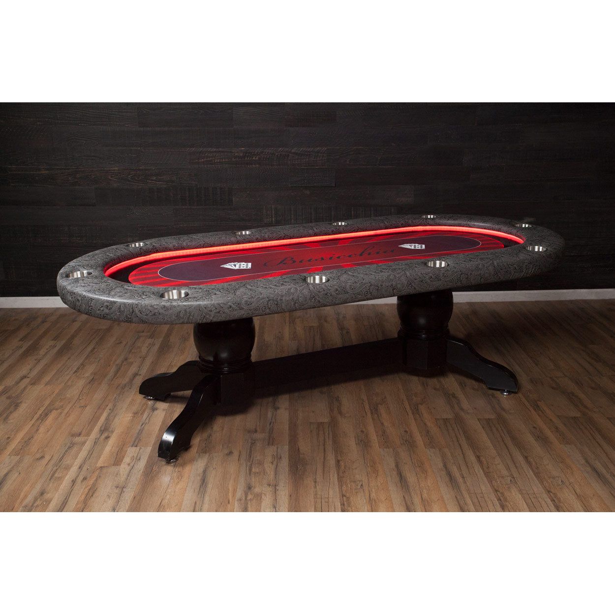 BBO Poker Tables Elite Alpha 94" LED Sunken Playing Surface Poker Table 2BBO-ELTA