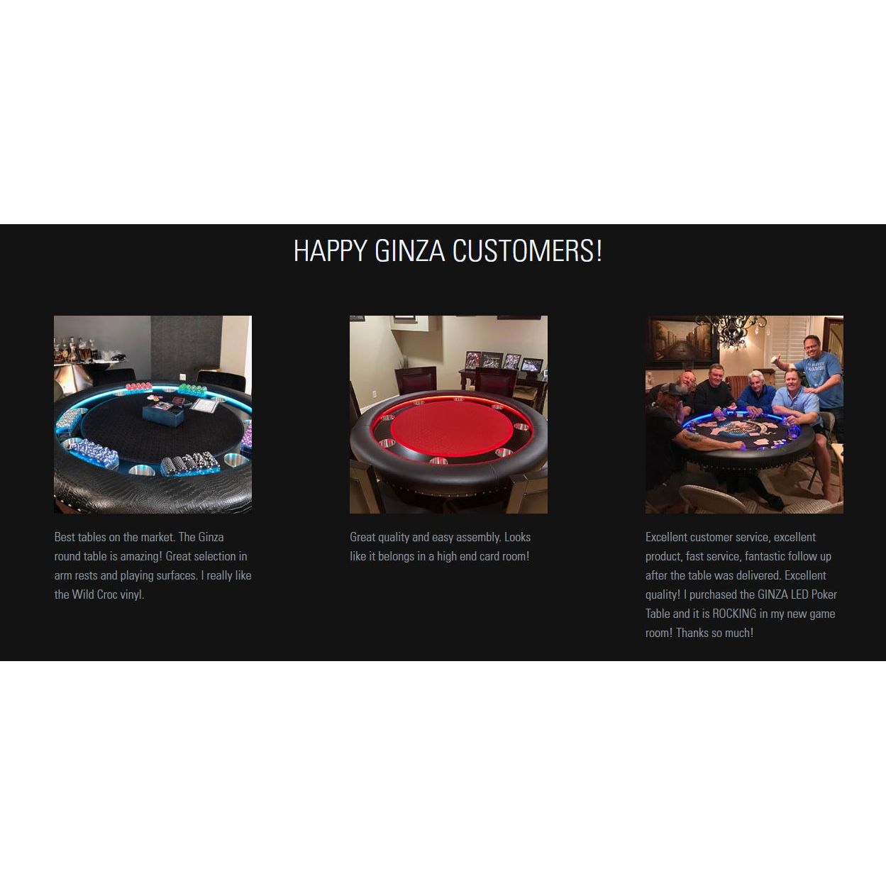 BBO Poker Tables Ginza LED Round Poker Table-2BBO-GINZ