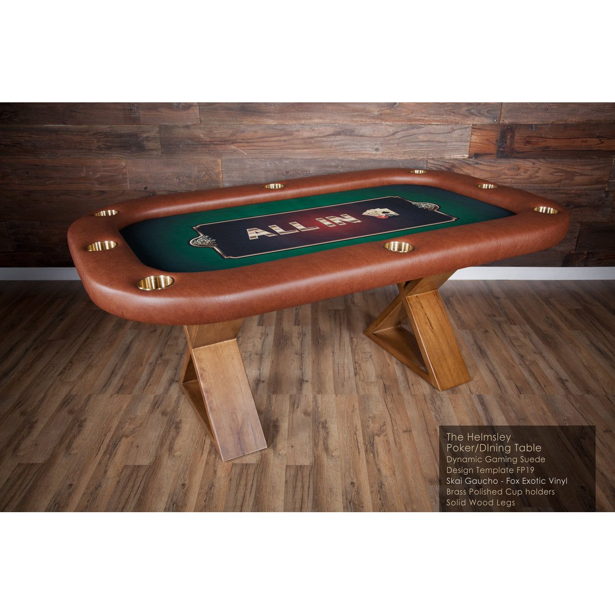 BBO Poker Tables Helmsley Poker Table with matching dining top 2BBO-HELM